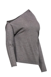 Current Boutique-Dion Lee - Gray Wool One-Shoulder Sweater Sz 2