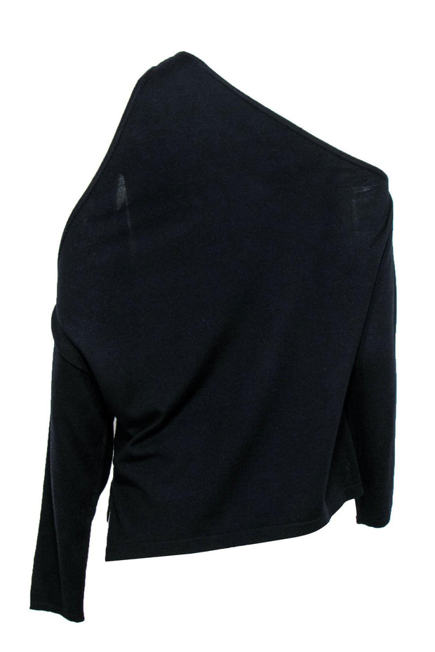 Current Boutique-Dion Lee - Navy Wool One-Shoulder Sweater Sz 2
