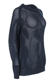 Current Boutique-Doffer Boys - Navy Netted Sweater Sz M