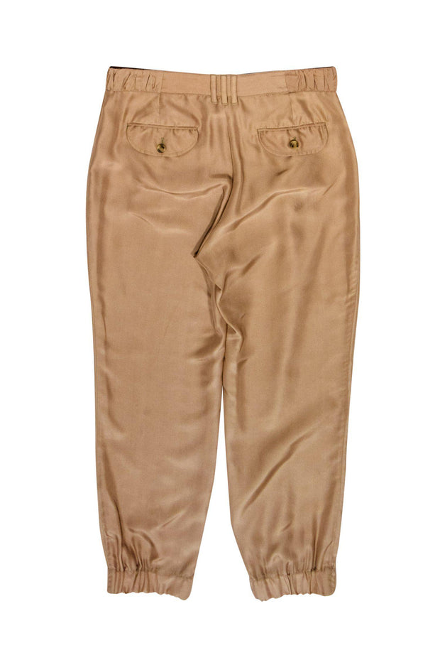 Current Boutique-Dolce & Gabbana - Beige Silk Cargo-Style Pants Sz 6