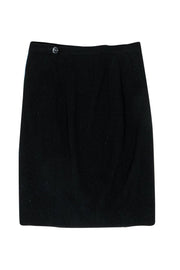 Current Boutique-Dolce & Gabbana - Black Classic Pencil Skirt Sz 2