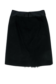 Current Boutique-Dolce & Gabbana - Black Front Pleated Skirt w/ Lace Sz 4