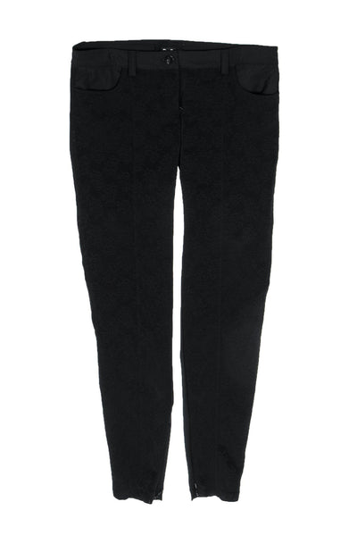 Current Boutique-Dolce & Gabbana - Black Mesh Skinny Pants Sz 6