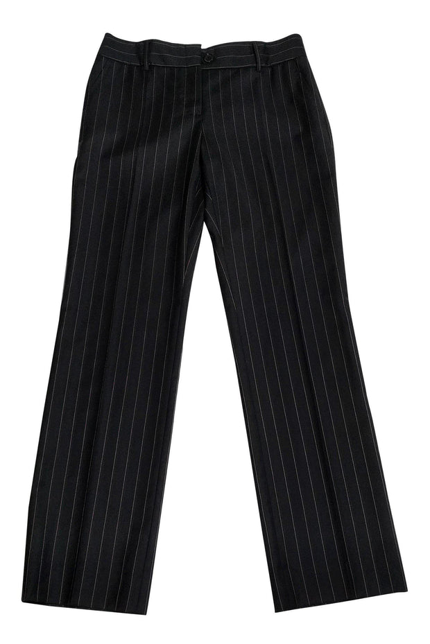 Current Boutique-Dolce & Gabbana - Black Pinstripe Trousers Sz 4