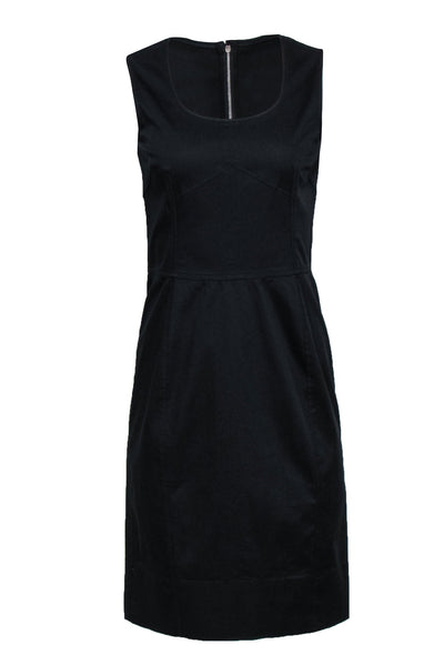 Current Boutique-Dolce & Gabbana - Black Sleeveless Scoop Neck Sheath Dress Sz 8