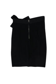 Current Boutique-Dolce & Gabbana - Black Stretchy Tulip Hem Skirt Sz 4