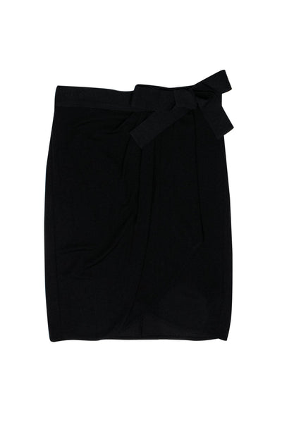 Current Boutique-Dolce & Gabbana - Black Stretchy Tulip Hem Skirt Sz 4