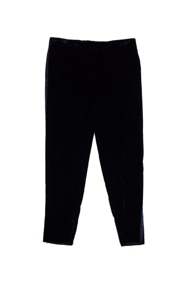 Current Boutique-Dolce & Gabbana - Black Velvet Pants Sz 12
