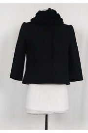 Current Boutique-Dolce & Gabbana - Black Wool Cropped Jacket Sz 4