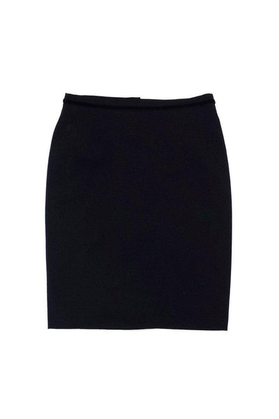 Current Boutique-Dolce & Gabbana - Black Wool Pencil Skirt Sz 8