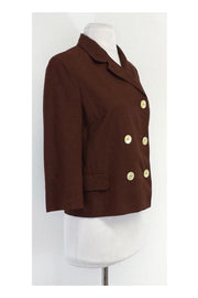Current Boutique-Dolce & Gabbana - Brown Linen Jacket Sz 4