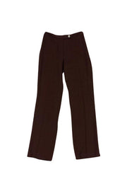 Current Boutique-Dolce & Gabbana - Brown Linen Straight Leg Pants Sz 4