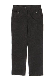 Current Boutique-Dolce & Gabbana - Brown Speckled Straight Leg Wool Blend Trousers Sz 24