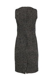 Current Boutique-Dolce & Gabbana - Brown & Tan Marbled Woven Tweed Sheath Dress Sz 6