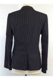 Current Boutique-Dolce & Gabbana - Charcoal Pinstripe Suit Jacket Sz 4