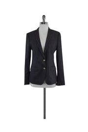 Current Boutique-Dolce & Gabbana - Charcoal Pinstripe Suit Jacket Sz 4