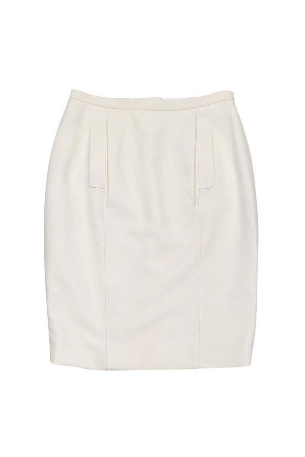 Current Boutique-Dolce & Gabbana - Cream Wool Skirt Sz 10