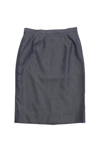 Current Boutique-Dolce & Gabbana - Grey Wool Pencil Suit Skirt Sz 4