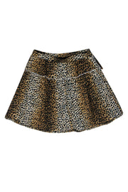Current Boutique-Dolce & Gabbana - Leopard Cotton Printed Ruffle Miniskirt Sz 4