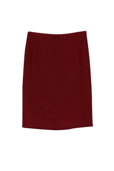 Current Boutique-Dolce & Gabbana - Wool Burgundy Skirt Sz 10