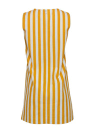 Current Boutique-Dolce & Gabbana - Yellow & White Striped Sleeveless Shift Dress Sz 4