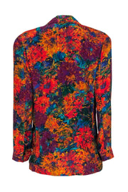 Current Boutique-Doncaster - Multicolored Floral Print Single Button Blazer Sz 10