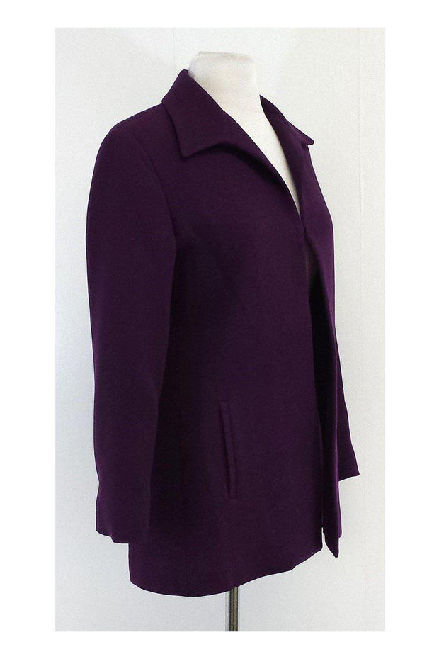 Current Boutique-Donna Karan - Purple Wool Jacket Sz 4