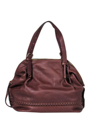 Current Boutique-Dooney & Bourke - Large Brown Leather "Braided Diamond Shopper" Tote