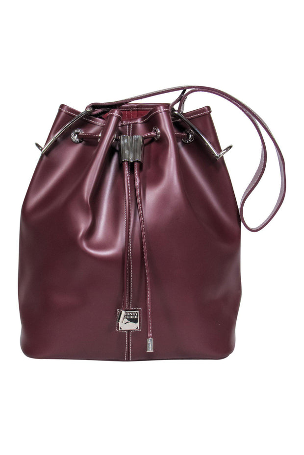 Current Boutique-Dooney & Bourke - Maroon Leather Bucket Bag