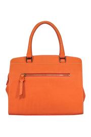 Current Boutique-Dooney & Bourke - Orange Pebbled Convertible Carryall Bag