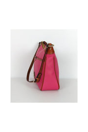 Current Boutique-Dooney & Bourke - Pink & Brown Shoulder Bag