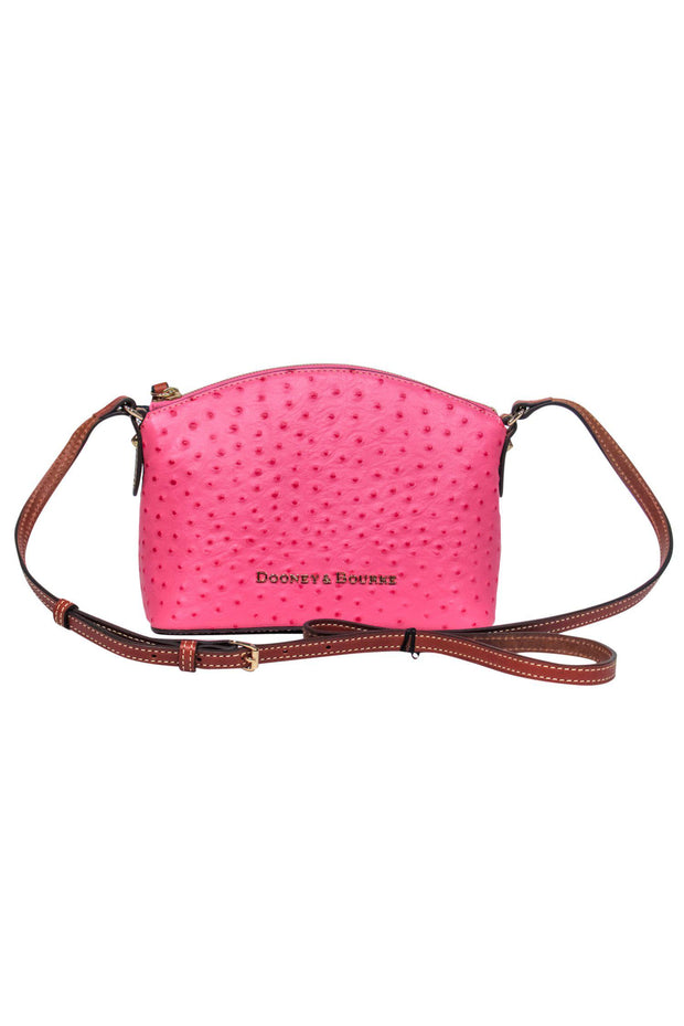 Dooney & Bourke, Bags, Dooney Bourke Pink Ostrich Leather Bag