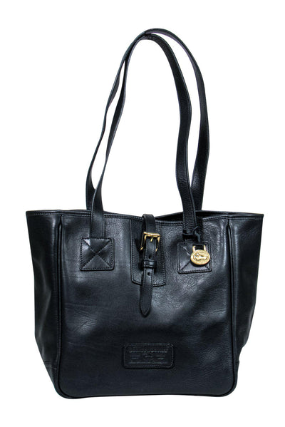 Current Boutique-Dooney & Bourke - Vintage Dark Navy Leather Shoulder Bag