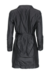 Current Boutique-Dries Van Noten - Black Button-Up Shift Dress Sz 6