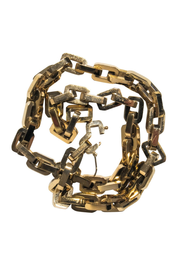 Current Boutique-Eddie Borgo - Gold Chain Link Necklace