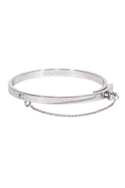 Current Boutique-Eddie Borgo - Silver Thin Safety Chain Hinge Bracelet