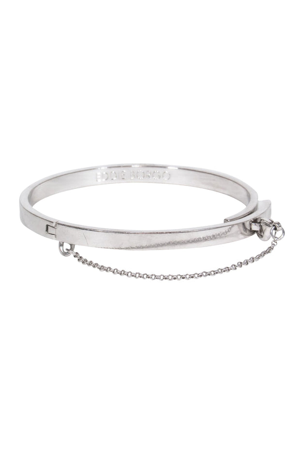Current Boutique-Eddie Borgo - Silver Thin Safety Chain Hinge Bracelet