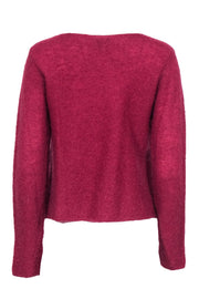 Current Boutique-Eileen Fisher - Berry Wool Blend Knit Sweater Sz XS