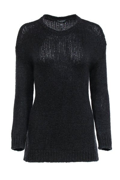 Current Boutique-Eileen Fisher - Black Knit Wool Blend Sweater Sz XS