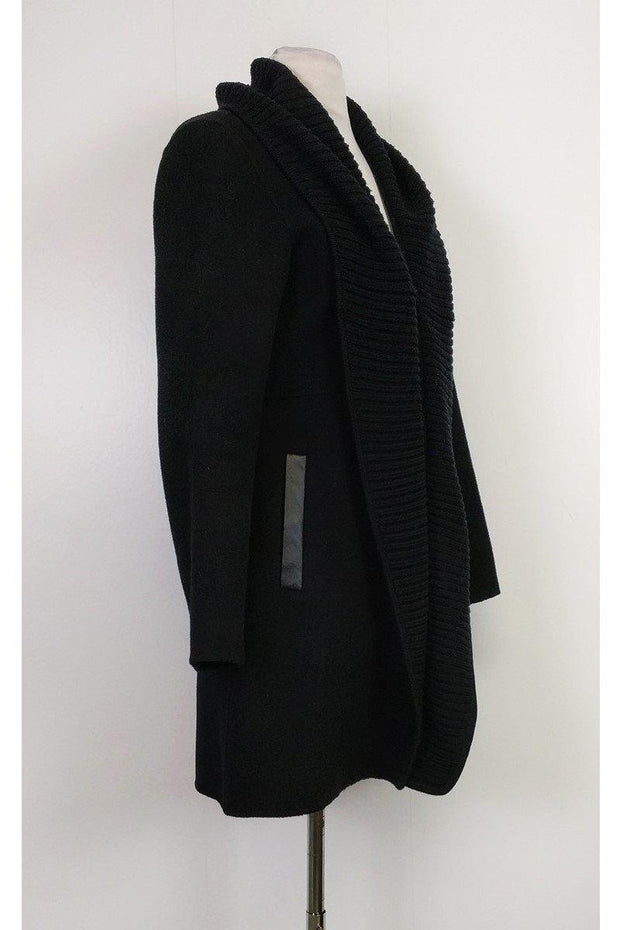 Current Boutique-Eileen Fisher - Black Open Jacket Sz XS