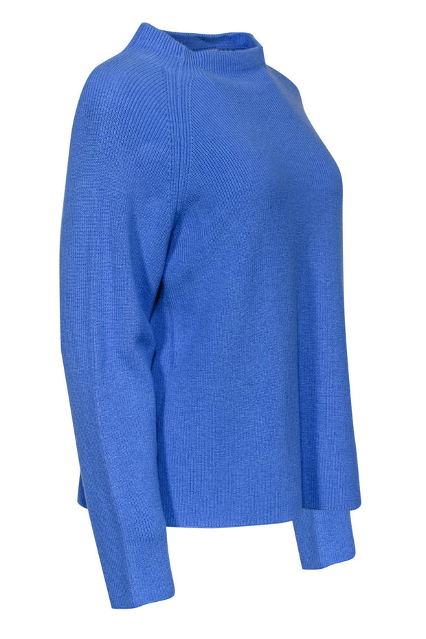 Current Boutique-Eileen Fisher - Blue Ribbed Sweater Sz L
