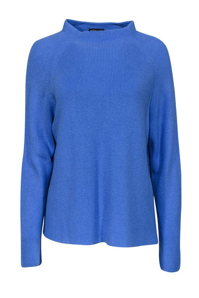 Current Boutique-Eileen Fisher - Blue Ribbed Sweater Sz L