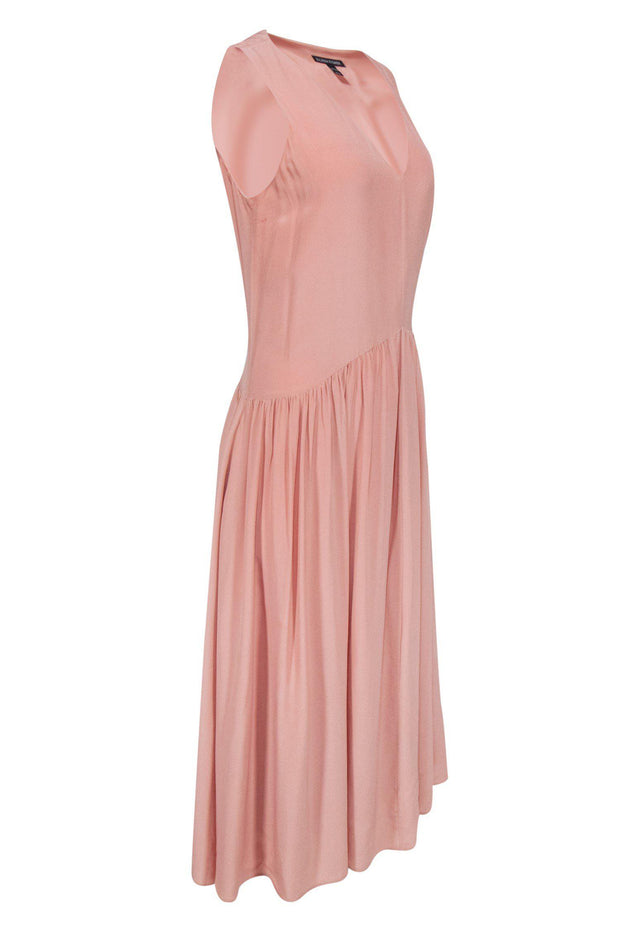 Current Boutique-Eileen Fisher - Blush Silk Maxi Dress Sz M