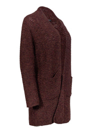 Current Boutique-Eileen Fisher - Brown Baby Alpaca Knit Cardigan Sz PM