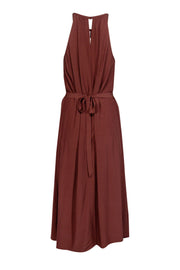 Current Boutique-Eileen Fisher - Brown Spaghetti Strap Maxi Dress Sz S