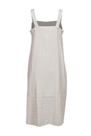 Current Boutique-Eileen Fisher - Cream Textured Sleeveless Maxi Dress Sz M