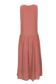 Current Boutique-Eileen Fisher - Dusty Pink Sleeveless Midi Dress Size M
