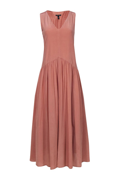 Current Boutique-Eileen Fisher - Dusty Pink Sleeveless Midi Dress Size M