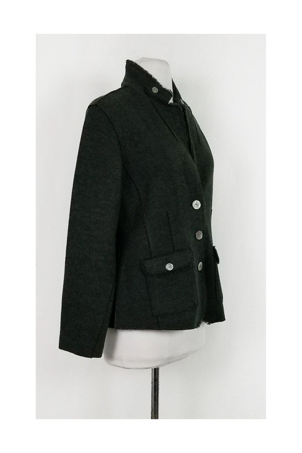 Current Boutique-Eileen Fisher - Forest Green Jacket Sz M