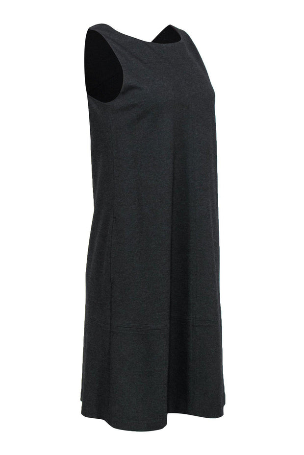 Current Boutique-Eileen Fisher - Gray Knit Shift Dress Sz XS
